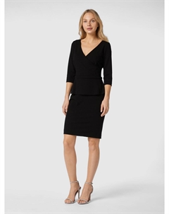 Коктейльное платье с баской, черный Paradi