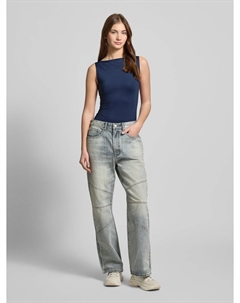 Майка со сборками модель «Энни», синий Weekday