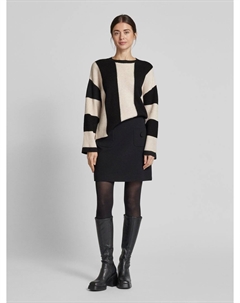 Вязаный свитер с круглым вырезом модель «ПИТЕРА», кремовый Mango