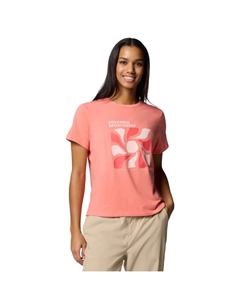 Sun Trek Женская футболка, коралловый Columbia