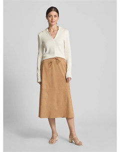 Юбка миди из искусственной кожи «Ringa», светло-коричневый Opus