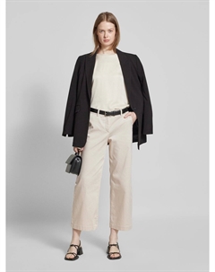 Брюки прямого кроя со шлевками для ремня, бежевый Comma,