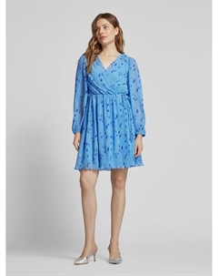 Мини-платье с запахом «Kahula», светло-голубой Hugo