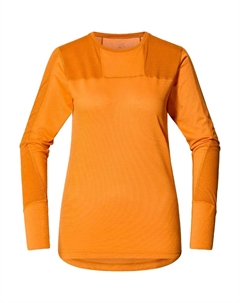 Женская термофутболка с круглым вырезом Natural Blend Tech, жёлтый Haglöfs