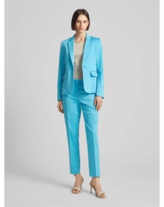 Костюмные брюки с карманами, светло-бирюзовый More&more