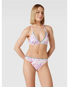 Верх бикини с узором по всей поверхности, синий Esprit