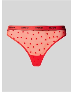 Трусы с эластичной биркой на поясе, красный Hugo