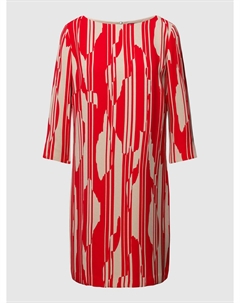 Мини-платье с узором по всей поверхности, черный Comma,