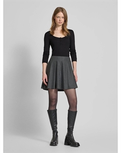 Лонгслив с вырезом-лодочкой, черный Guess