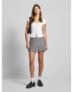 Блузка облегающего кроя с квадратным вырезом, белый Weekday