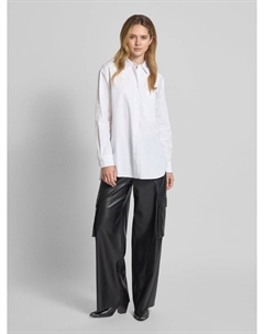 Блузка свободного кроя с нагрудным карманом, белый Hugo