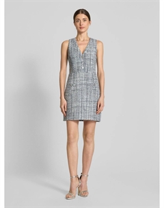 Мини-платье с V-образным вырезом «СЭДИ», светло-голубой Guess