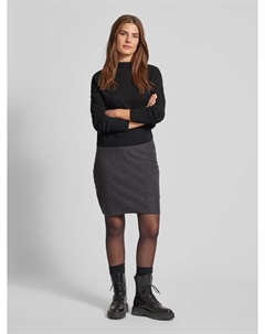 Мини-юбка облегающего кроя из высококачественной натуральной шерсти, антрацит Marc o'polo