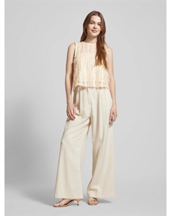 Блузка-топ с отделкой пайетками модель «DAMIRA», бежевый Object