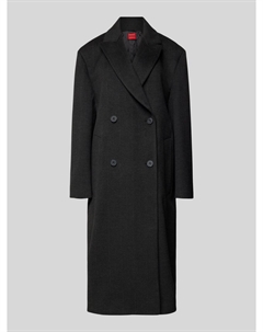 Пальто с воротником-лацканом модель «Менси», антрацит Hugo