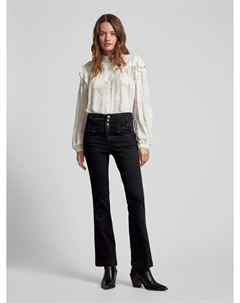 Расклешенные джинсы простого кроя, черный Guess