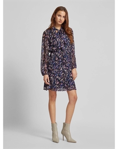 Платье длиной до колена с бантом, модель «FALIA», черный Vila