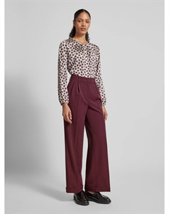 Брюки прямого кроя со стрелками, бордовый Zero