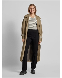 Брюки-буткат с фиксированными складками, черный More&more