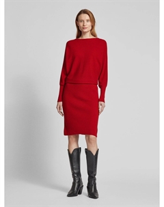 Платье миди с фактурным узором, светло-красный Zero