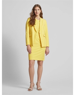 Платье длиной до колена с разделительными швами, желтый Comma,