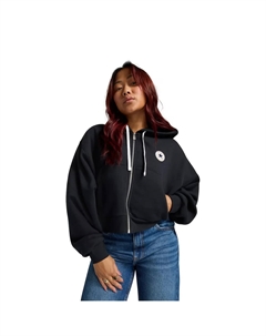 Женская ретро свитшот на молнии, чёрный Converse