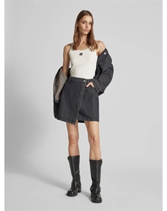 Майка с нашивкой-лейблом модель «ЖИЛЕТ», кремовый Hugo