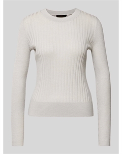 Вязаный свитер с круглым вырезом, светло-серый Windsor