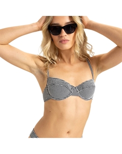 Женский топ Gingham, чёрный Roxy