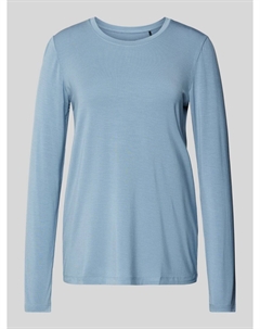 Пижамный топ с круглым вырезом, синий Schiesser