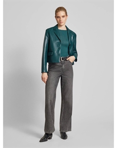 Модель пиджака из искусственной кожи «SUECIA» Mango