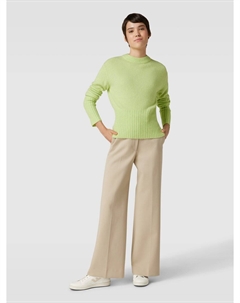 Вязаный свитер с круглым вырезом модель «Пасти», светло-зеленый Opus