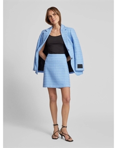 Мини-юбка с фактурным рисунком, модель «Ромеса», светло-голубой Hugo