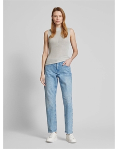 Джинсы с декоративными камнями, светло-голубой Mac