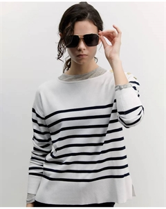 Вязаный свитер, белый Сфера