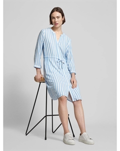 Платье длиной до колена с полосатым узором, светло-голубой Tom tailor