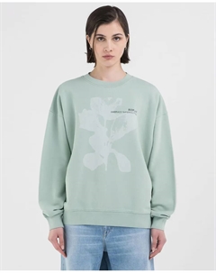 Женский свитшот без капюшона, зеленый Replay