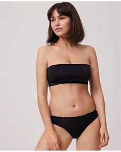 Лазерные стринги с волнистым поясом, чёрный Ysabel mora