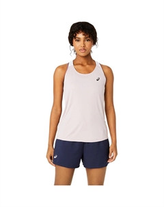 Женская теннисная рубашка Женский корт Tank, розовый/белый Asics