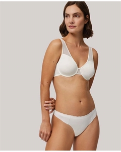 Лазерные стринги с волнистым поясом, белый Ysabel mora