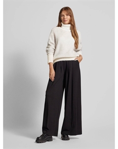 Вязаный свитер с водолазкой модель «Февани», кремовый Boss