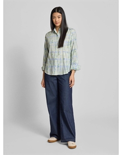 Блузка прямого кроя из смеси хлопка и модала, светло-зеленый Tom tailor