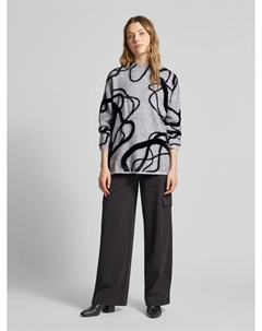 Вязаный свитер Comfort Fit с хлопком, светло-серый Tom tailor