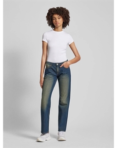 Джинсы прямого кроя с эффектом поношенности, модель «Стрела» Weekday