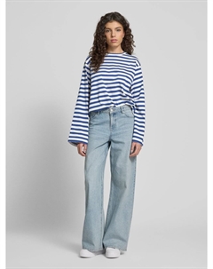 Лонгслив с круглым вырезом, модель «Verlee», светло-голубой Edited