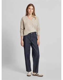 Вязаный свитер со спущенными плечами, песочный Scotch&soda