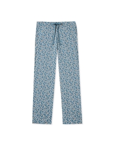 Длинные пижамные брюки Mix & Relax, сине-серый Schiesser