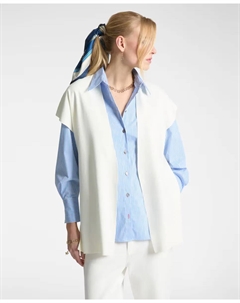 Женский трикотажный жилет без застежки Elena Miró, белый Elena miro