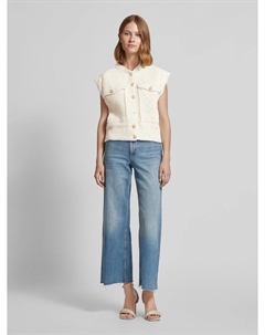 Жилет с карманами-клапанами модель «HEPBURN», кремовый Mango