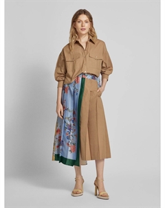 Юбка макси со складками модель 'OPEROSO', бежевый Weekend max mara